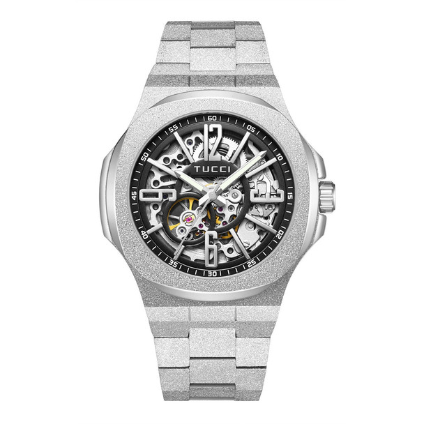 TUCCI ITALY ALTO LIVELLO STAINLESS STEEL UNISEX WATCH - SILVER