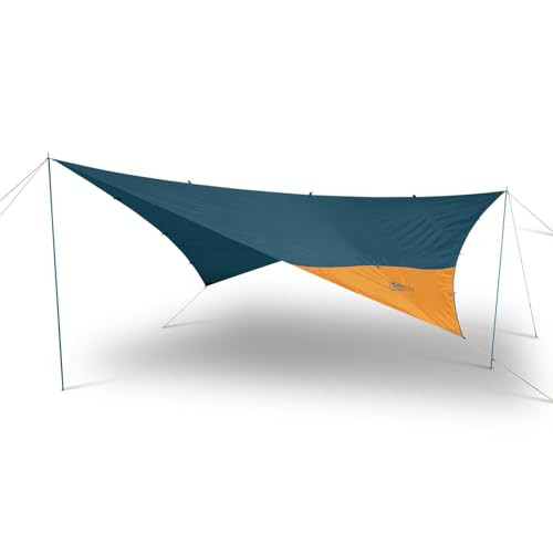 KELTY NOAH’S TARP SUN SHELTER AND MULTI-USE AWNING FLY, 3 SIZES - BLUE