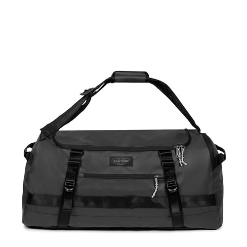 EASTPAK DUFFEL PACK M 70L CONVERTIBLE DUFFEL BACKPACK WITH STRAPS TARP BLACK New