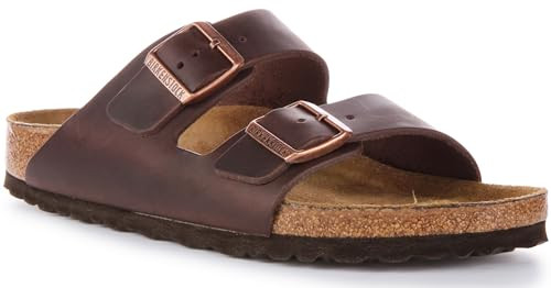 0452763 Birkenstock Arizona Mules/Clogs Men Brown Mules Shoes, Size 6