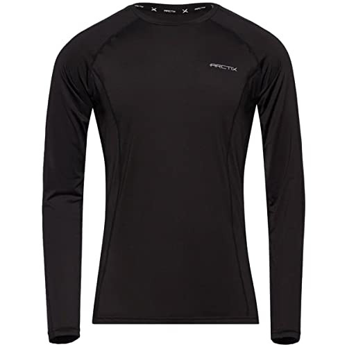 20112-00 Arctix Men's Power Base Layer Crewneck Top, Black, Large New