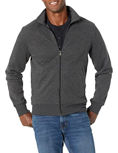 AMAZON ESSENTIALS MEN'S STANDARD FULL-ZIP FLEECE MOCK NECK MIDWEIGHT M - M