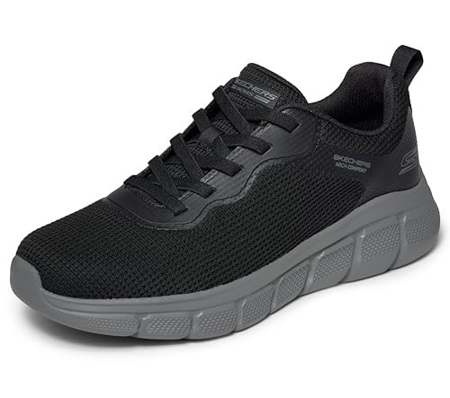 118112 BOBS FROM SKECHERS B FLEX ARCH COMFORT EDGE CASUAL SHOE MEN 12 BLACK