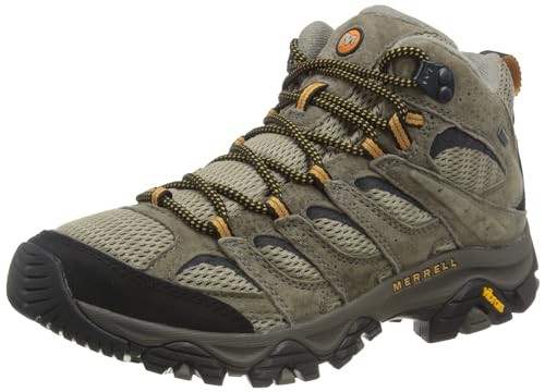 J035793 Merrell Men's Moab 3 Mid Waterproof Hiking Boot Pecan Size 10.5 New