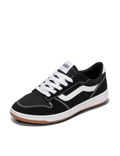 VN000D49BZW1 Vans Men's Ryland LS Retro Court Sneakers Black/White Size 6.5 Wmns