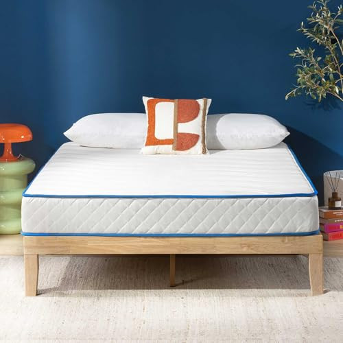 BEST PRICE MATTRESS 8 Inch Bonnell Spring Hybrid Mattress, Tight Top, Queen New