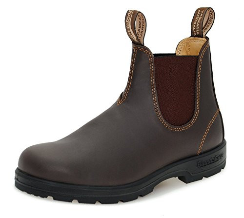 BLUNDSTONE ELASTIC SIDED BOOT LINED BOOTS BL550 WALNUT SIZE MEN'S 5 WOMEN'S 8