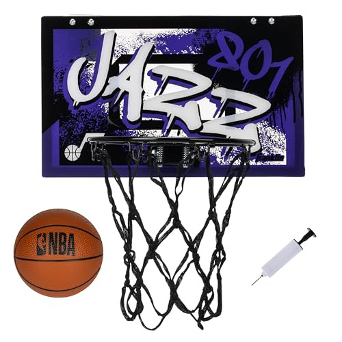 79009F33 Franklin Sports NBA Over the Door Basketball Hoop - Utah Jazz