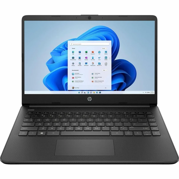 HP 14-DQ 14" HD Laptop | Intel N150 | 4GB | 128GB | Windows 11 | Black