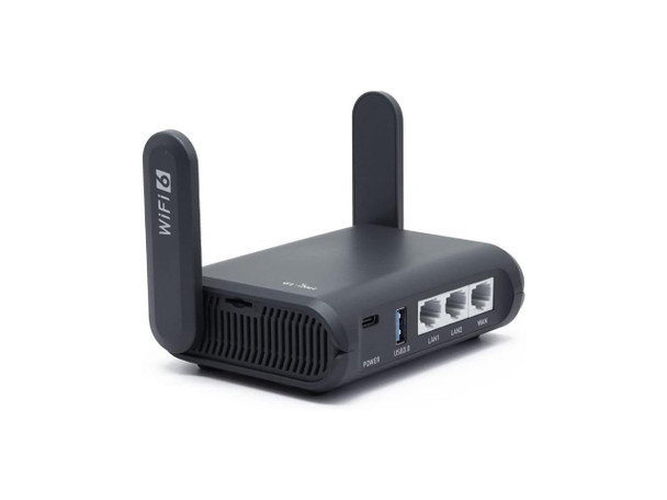 GL.iNet GL-AXT1800 Slate AX Pocket-Sized Wi-Fi 6 Travel Router with VPN |