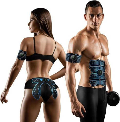 CVCBOX Muscle Stimulator, Abs Booty Trainer - Black/Gray