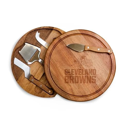 855-04-512 Picnic Time NFL Cleveland Browns Circo Cheese Board & Knife Set