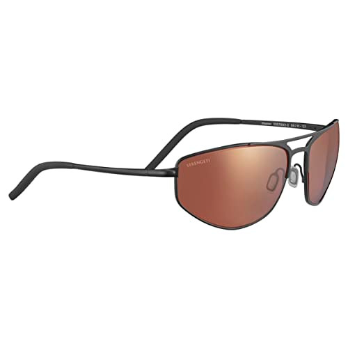Serengeti SS579001 Masten Oval Sunglasses Matte Black New