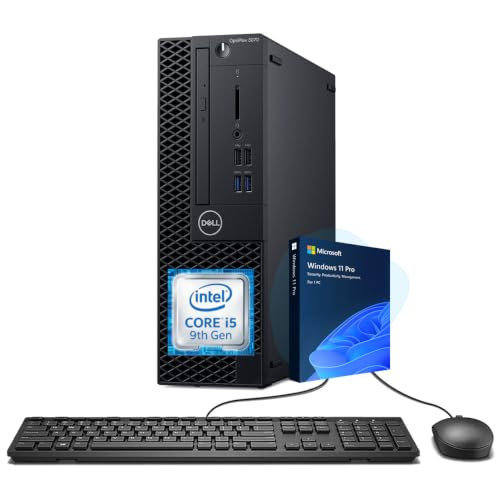 DELL OPTIPLEX 3070 SFF DESKTOP I5-9500 16GB 256GB SSD WIN 11 - BLACK