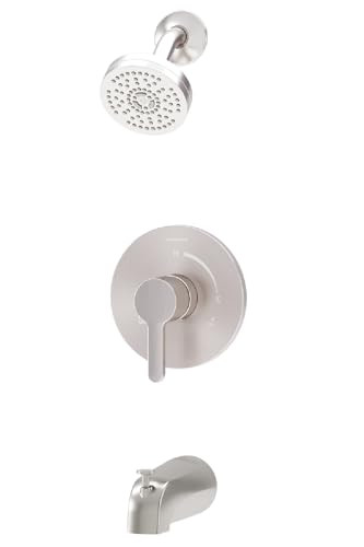 SYMMONS SOLARITY HYDROMERSION SINGLE HANDLE TUB AND SHOWER FAUCET TRIM - NICKEL