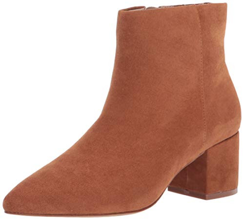 202310-W075C Staples by The Drop Women Jessie Ankle Boot Cognac Micro 8.5
