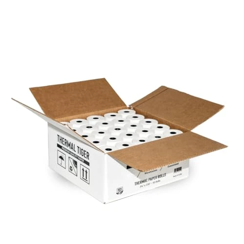 Thermal Tiger 3 1/8 X 230 Thermal Paper Rolls 50 Rolls/Box BPA-Free - New New