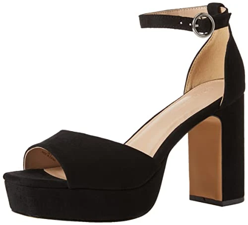 HAMALIE BY THE DROP WOMEN'S PLATFORM SANDAL BLACK SIZE WOMEN 7.5 New