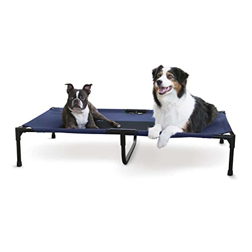 K&H Outdoor Elevated Dog Bed Large XL 50x32in B076DB51PC - Blue