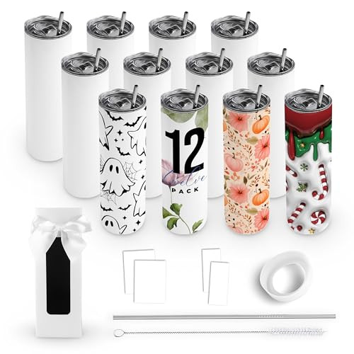 Hogg 20oz Edge Tumbler Gift Set (12 Units), Stainless Steel Blanks
