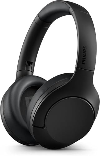 PHILIPS OVER-EAR WIRELESS HEADPHONES NOISE PRO MULTIPOINT 60HRS TAH8506BK BLACK