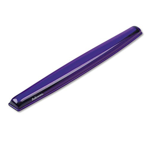Fellowes Crystals Gel Keyboard Wrist Rest, 91437 (Purple) New