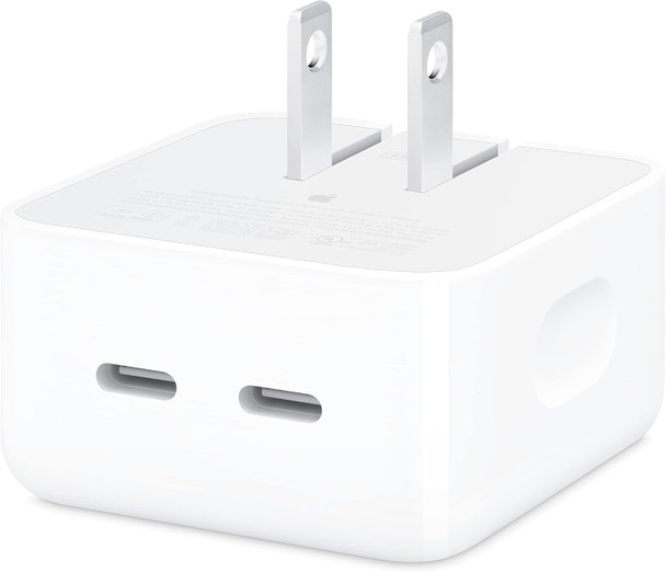 APPLE 35W DUAL USB-C PORT COMPACT POWER ADAPTER - WHITE