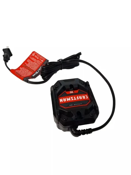CRAFTSMAN 20V MAX LITHIUM-ION CHARGER - BLACK/RED/WHITE