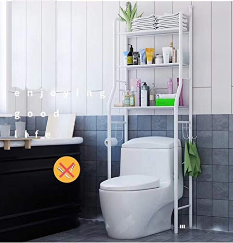 Toytexx 3-Shelf Over Toilet Bathroom Rack Holder Essentials Plants Books - White New
