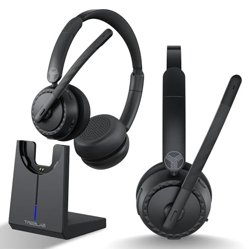 TREBLAB WIRELESS BLUETOOTH HEADSET, BLUETOOTH 5.3, 40MM DRIVERS, C7-PRO - BLACK