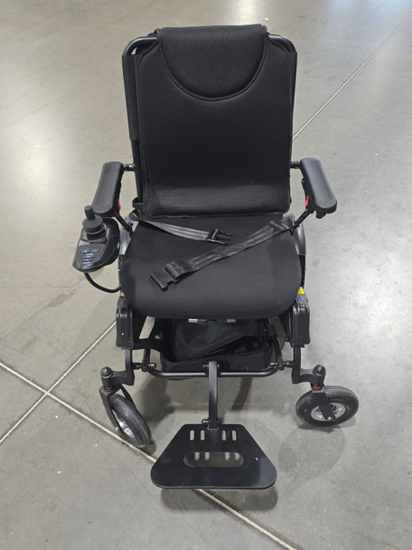 ELECTRIC WHEELCHAIR FOLDABLE MOTORIZED 2 REMOVABLE 15AH BATTERIES - BLACK