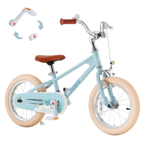 ROYALBABY EZ KIDS BIKE,12INCH CONVERTIBLE BALANCE TO PEDAL BIKE FOR BOYS/GIRLS