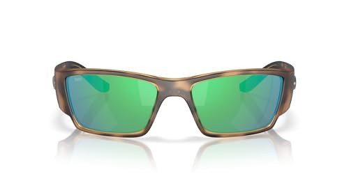 COSTA DEL MAR MEN'S CORBINA PRO SUNGLASSES - MATTE TORTOISE/GREEN MIRRORED