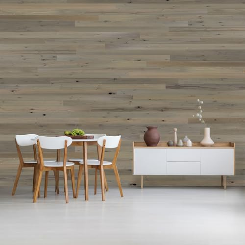 TIMBERCHiC 100% Reclaimed Wood Wall Planks Driftwood (3" x 10 Sq Ft) - NEW New