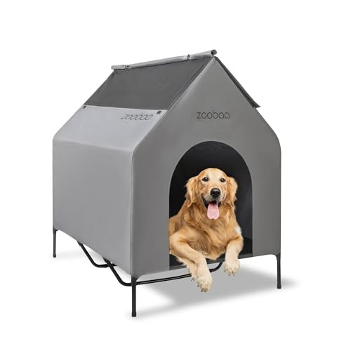 Zooba 50'' 2-in-1 X-Large Dog House, Dog House for Large Dog Indoor/Outside New