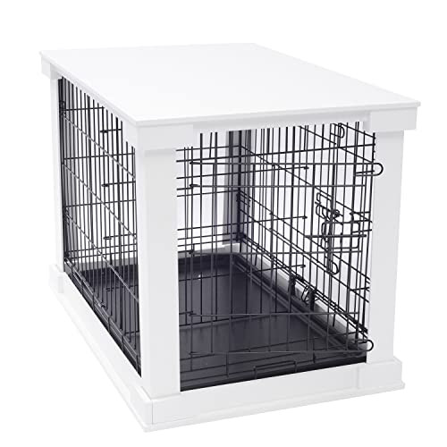 zoovilla White Dog Cage with Crate Cover Dog Kennel Medium B012OG33HY - NEW New