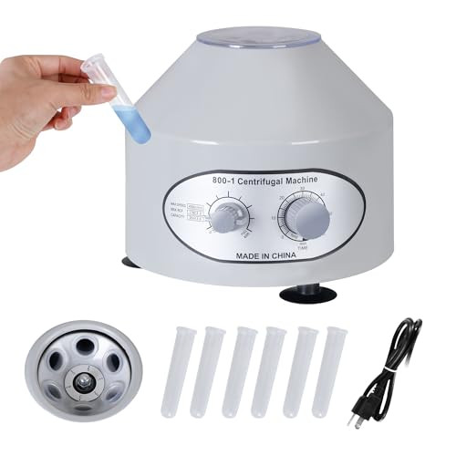 SUPER DEAL Electric Lab Centrifuge Machine, 4000 RPM, 20 ml x 6, B0176D9QFS-NEW New