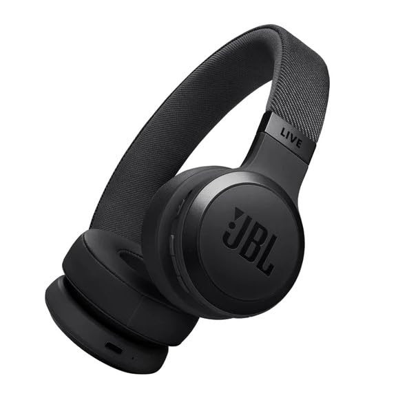 JBL LIVE 675NC WIRELESS TRUE ADAPTIVE NOISE-CANCELLING ON-EAR HEADPHONES - BLACK