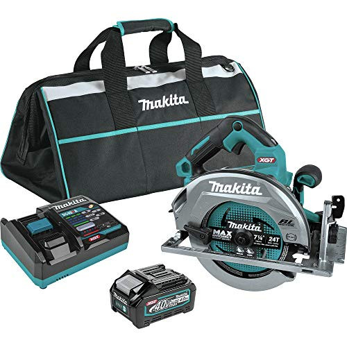 MAKITA 40V MAX XGT BRUSHLESS CORDLESS 7-1/4 IN. CIRCULAR SAW GSH01M - TURQUOISE