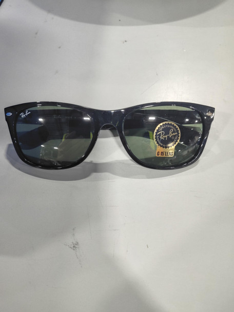 RAY-BAN RB2132 WAYFARER SQUARE SUNGLASSES 58MM, NON-POLARIZED - BLACK/G-15 GREEN
