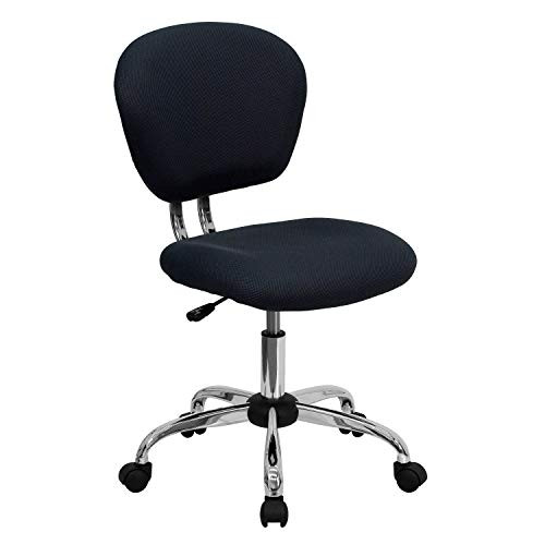 Flash Furniture Beverly Mid-Back Gray Mesh Padded Swivel Task Office Chair New