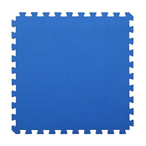 IncStores 7/8" Thick Reversible Eva Foam Exercise Mat - Red/Blue, 10 Tiles New