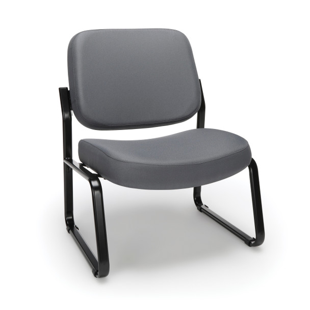 OFM Big & Tall Upholstered Armless Guest Reception Chair - Gray New