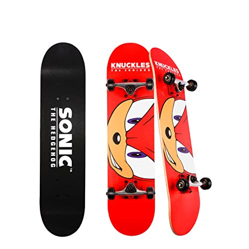 Sonic the Hedgehog - 31" Skateboard, 9-Ply Maple Deck, Knuckles New