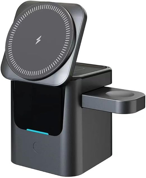 ECOSYSTEM 3-IN-1 WIRELESS CHARGER FOR MAGNETIC CHARGING 15W FAST CHARGING - GRAY