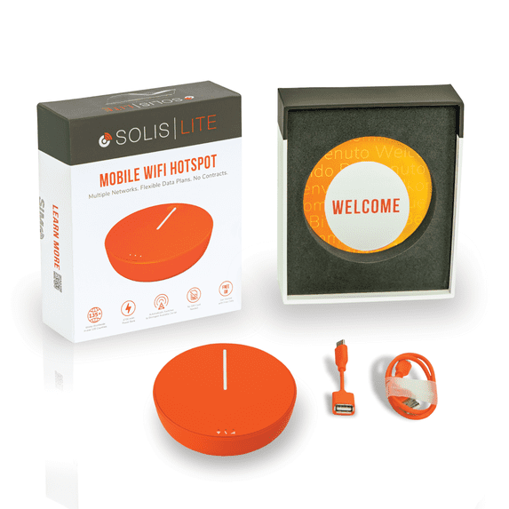 SŌLIS SOLIS HS600000 LITE 4G LTE GLOBAL WI-FI HOTSPOT WITH POWERBANK - ORANGE