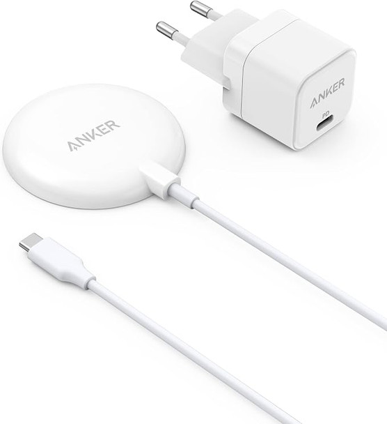 ANKER POWERWAVE MAGNETIC PAD LITE WIRELESS CHARGER 150CM CABLE - WHITE
