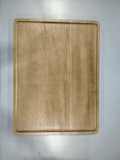 EXTRA LARGE WOODEN CUTTING BOARD 24X18 THICK CHOPPING BOARD - NATURAL WOOD