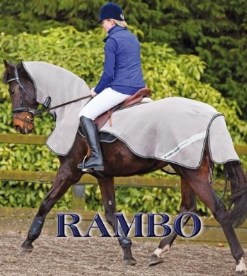 Rambo Horseware Ireland Flyrider no Vamoose - Oatmeal wi-Large New