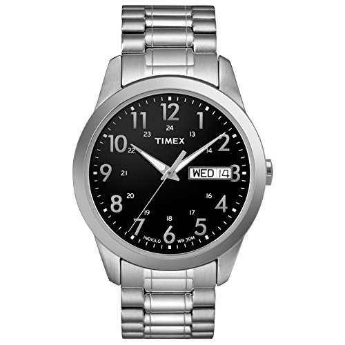 TIMEX MEN'S SOUTH STREET SPORT 36MM WATCH BOX SET-SILVER-TONE/BLACK, T2M9329J